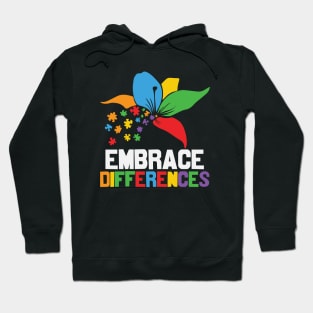 Autism Awareness - Embrace Differences Hoodie